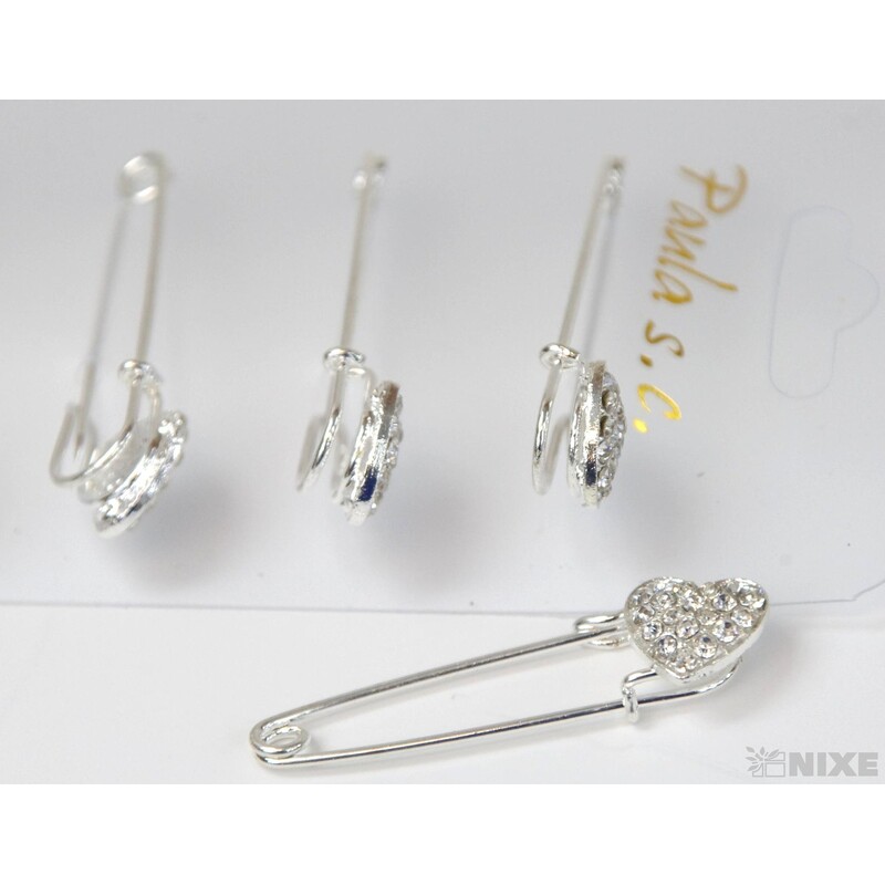 ŠPENDLÍK PL SVATEBNÍ 4cm 6ks