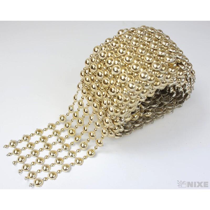 PÁSEK METAL 90mmx10yd*ZLATÁ