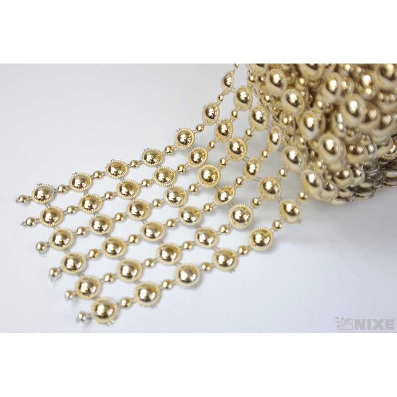 PÁSEK METAL 90mmx10yd*ZLATÁ