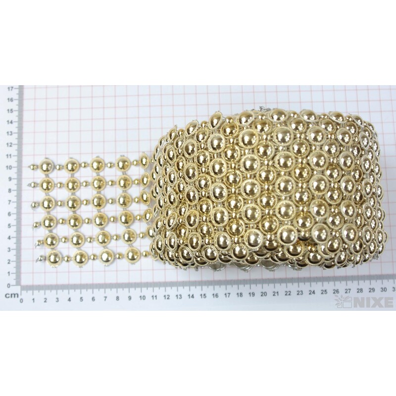 PÁSEK METAL 90mmx10yd*ZLATÁ