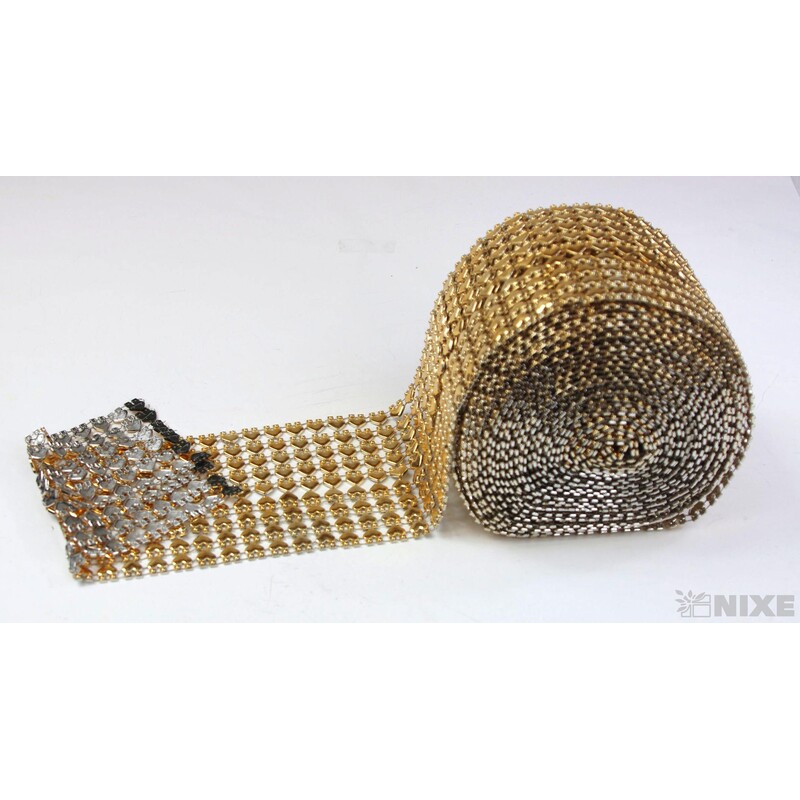 PÁSEK METAL 110mmx10yd*ZLATÁ