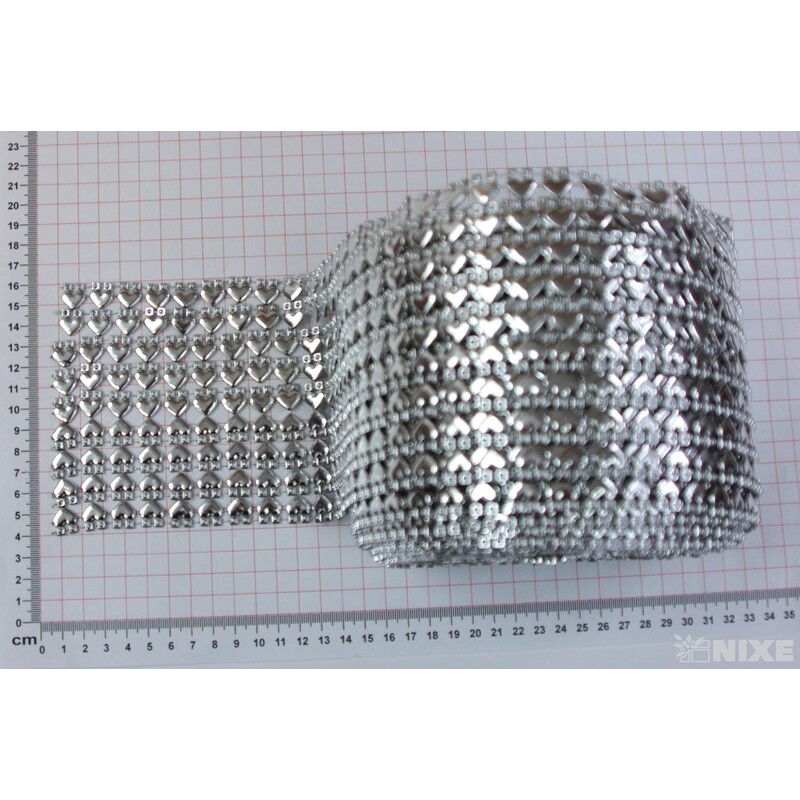 PÁSEK METAL 110mmx10yd*STŘÍBRNÁ