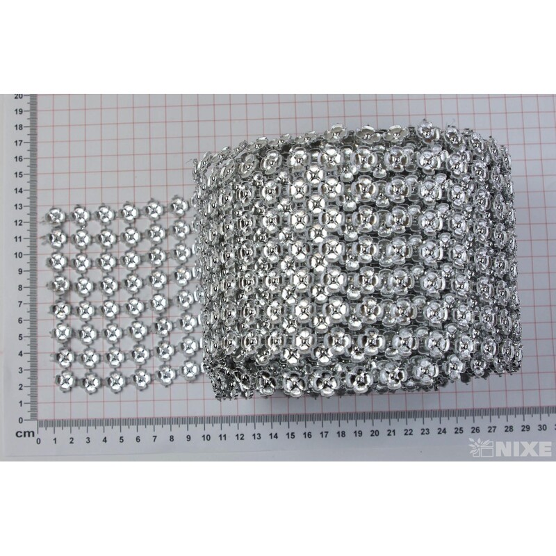 PÁSEK METAL 110mmx10yd*STŘÍBRNÁ