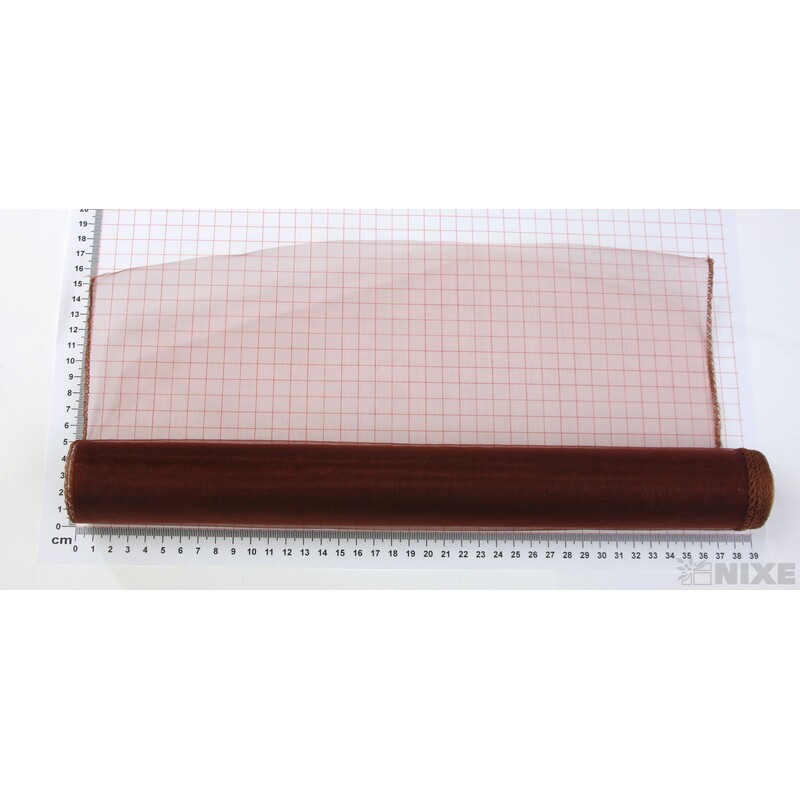 ORGANZA 39cmx8m*HNĚDÁ