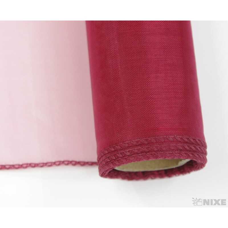 ORGANZA 39cmx8m*ČERVENÁ TM.