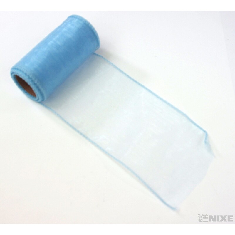 ORGANZA 12cmx8m*MODRÁ SV.