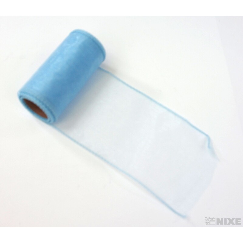 ORGANZA 12cmx8m*MODRÁ SV.