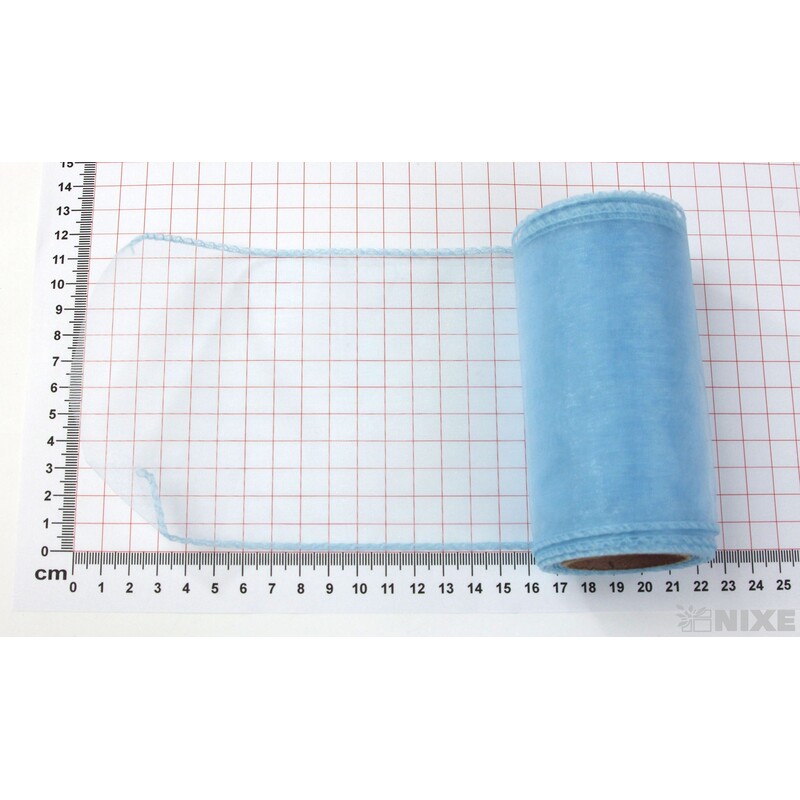 ORGANZA 12cmx8m*MODRÁ SV.
