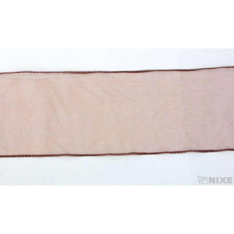 ORGANZA 12cmx8m*HNĚDÁ