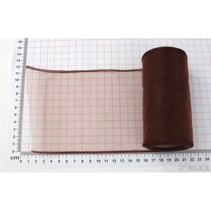 ORGANZA 12cmx8m*HNĚDÁ