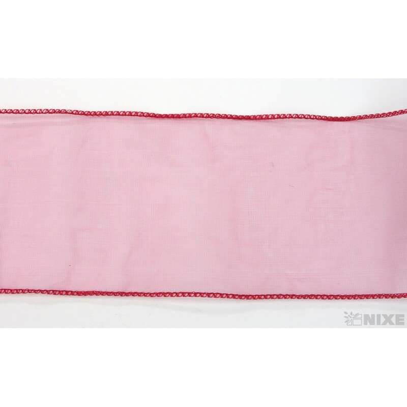 ORGANZA 12cmx8m*ČERVENÁ TM.