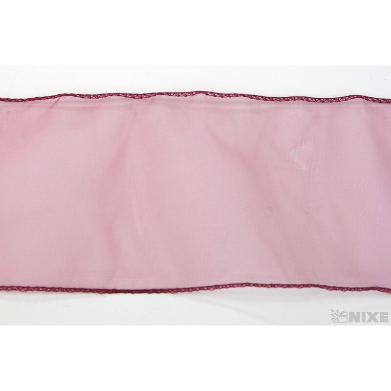 ORGANZA 12cmx8m*BORDOVÁ