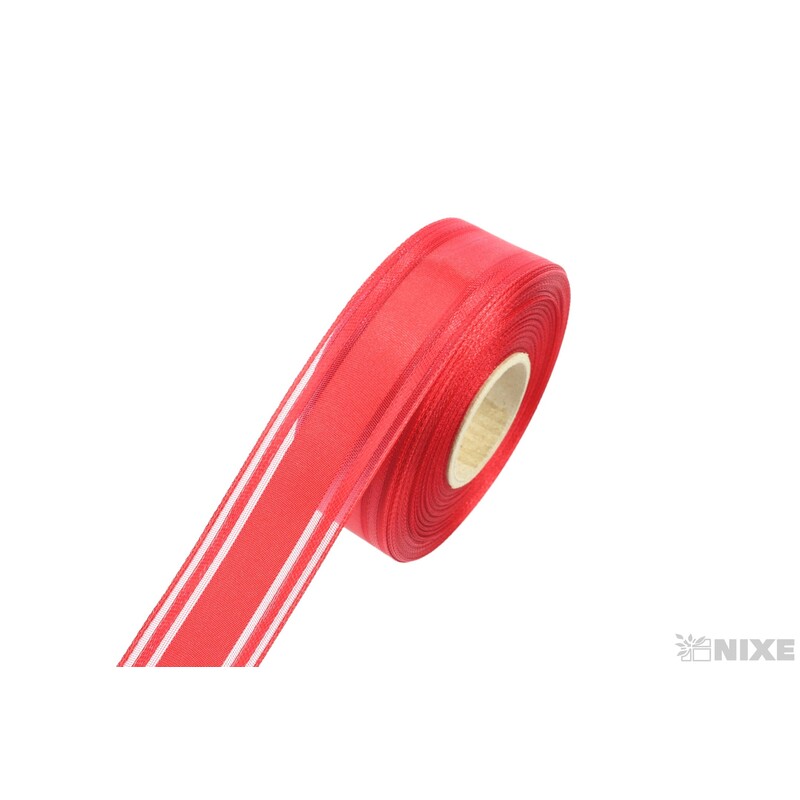 PLÁTNOVÁ STUHA 35mmx25m*ČERVENÁ 100645