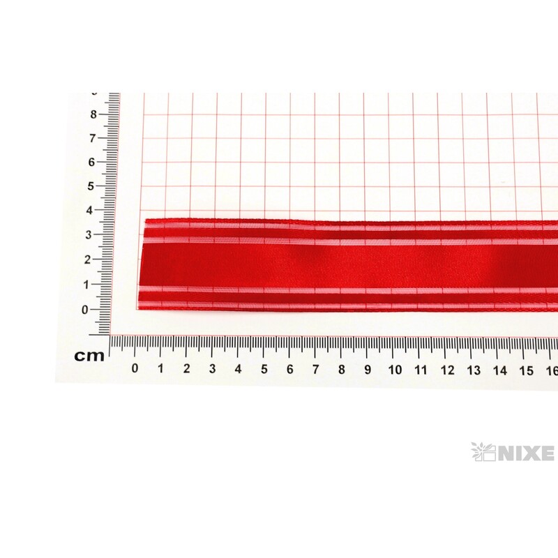 PLÁTNOVÁ STUHA 35mmx25m*ČERVENÁ 100645