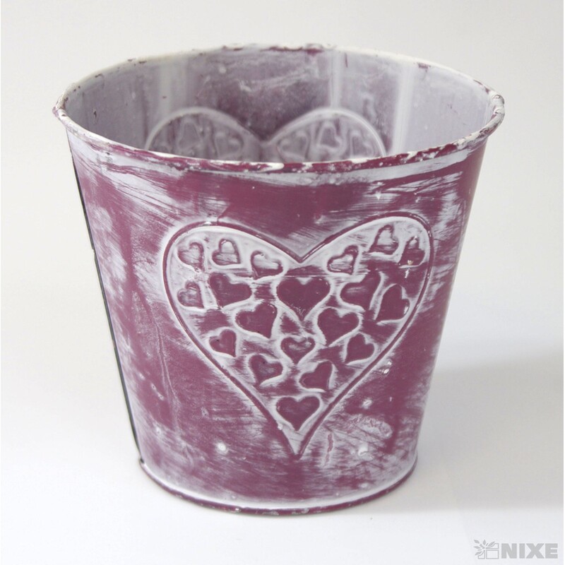 PLECHOVÝ OBAL 13x12cm*RŮŽOVÁ