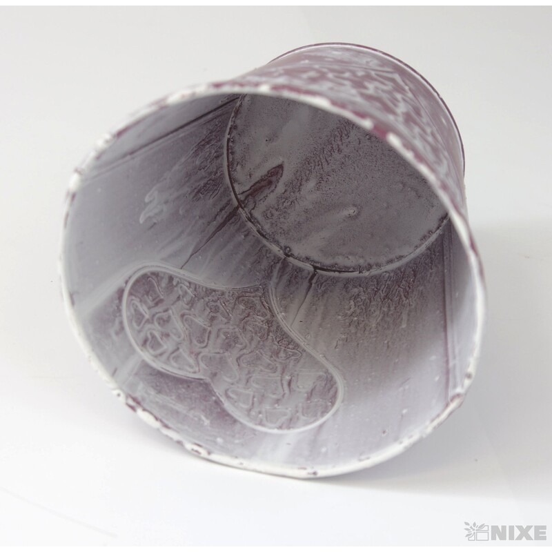 PLECHOVÝ OBAL 13x12cm*RŮŽOVÁ