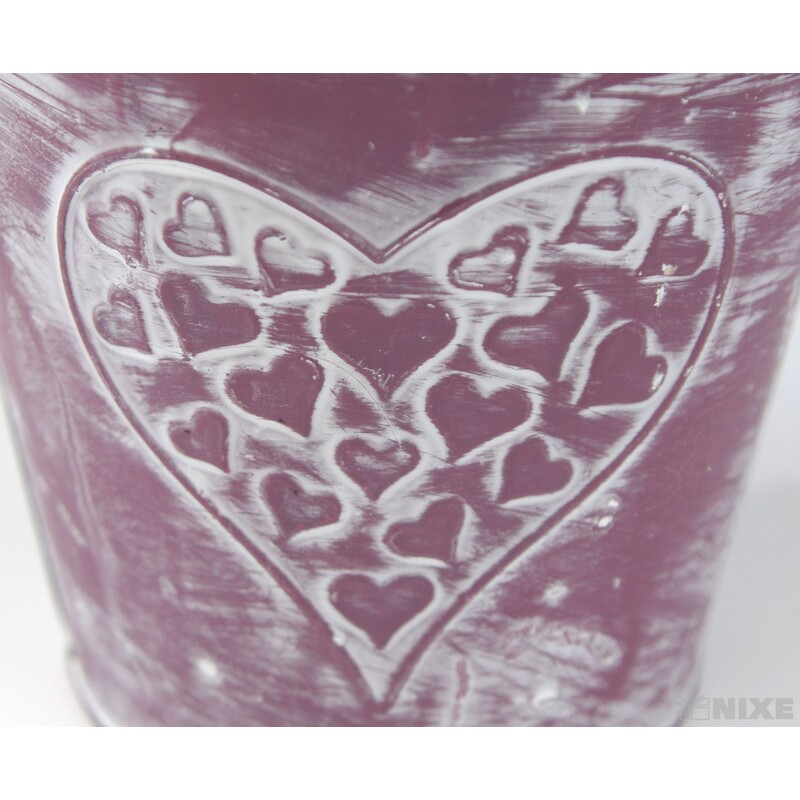 PLECHOVÝ OBAL 13x12cm*RŮŽOVÁ