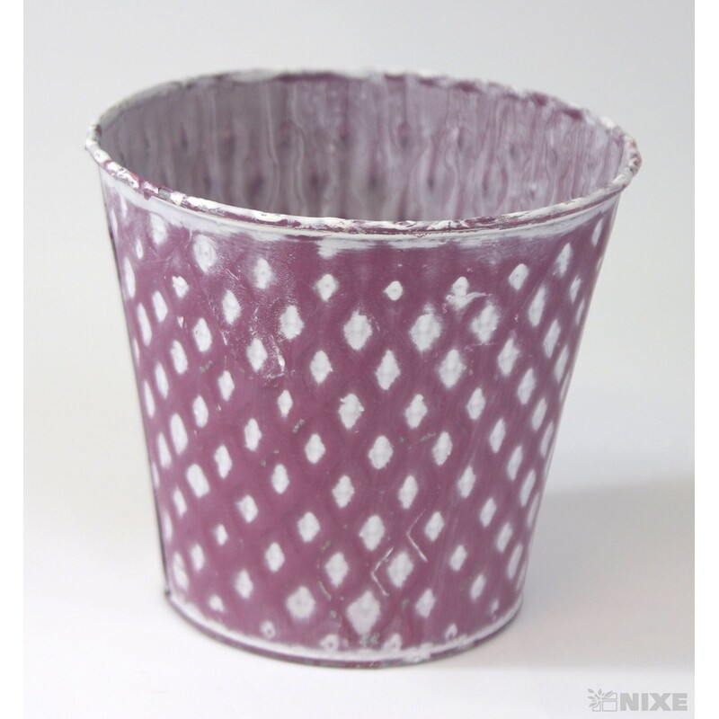 PLECHOVÝ OBAL 13x12cm*RŮŽOVÁ