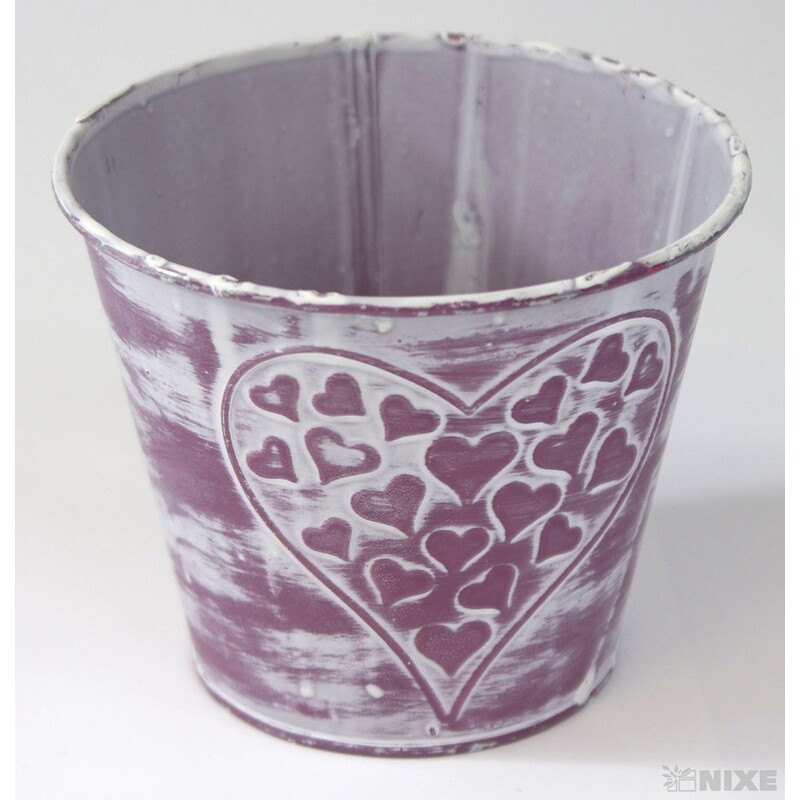 PLECHOVÝ OBAL 12x10cm*RŮŽOVÁ