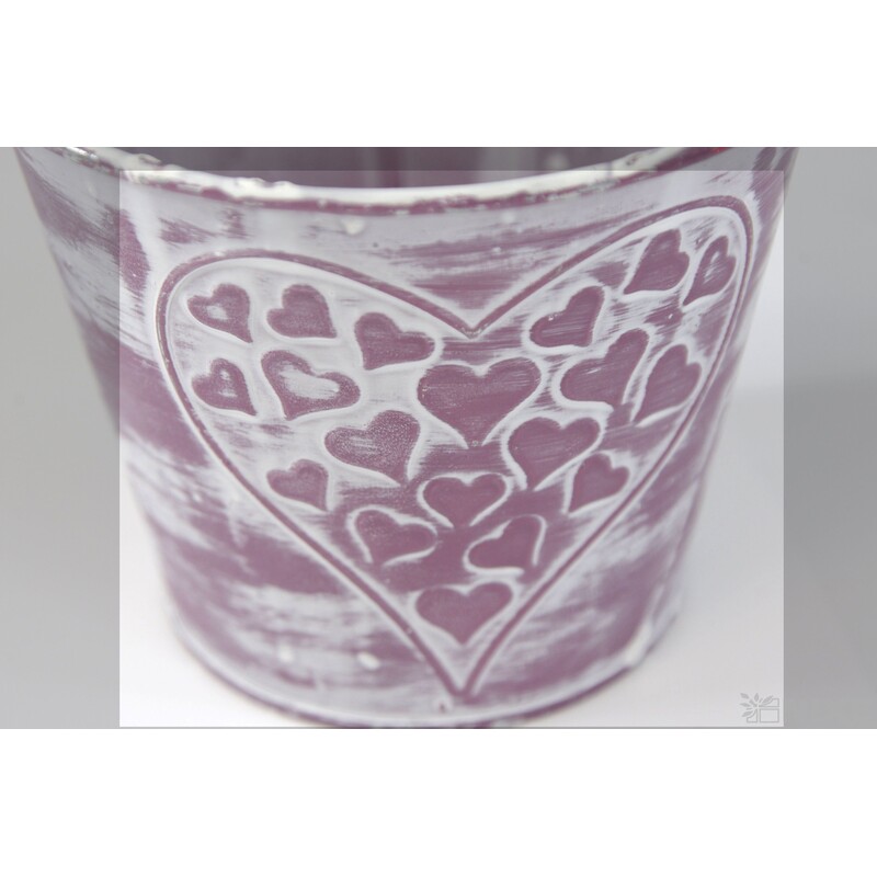 PLECHOVÝ OBAL 12x10cm*RŮŽOVÁ