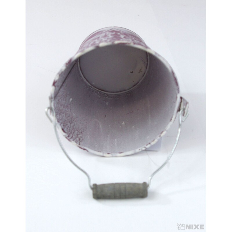 PLECHOVÝ KBELÍK 10x12cm*RŮŽOVÁ