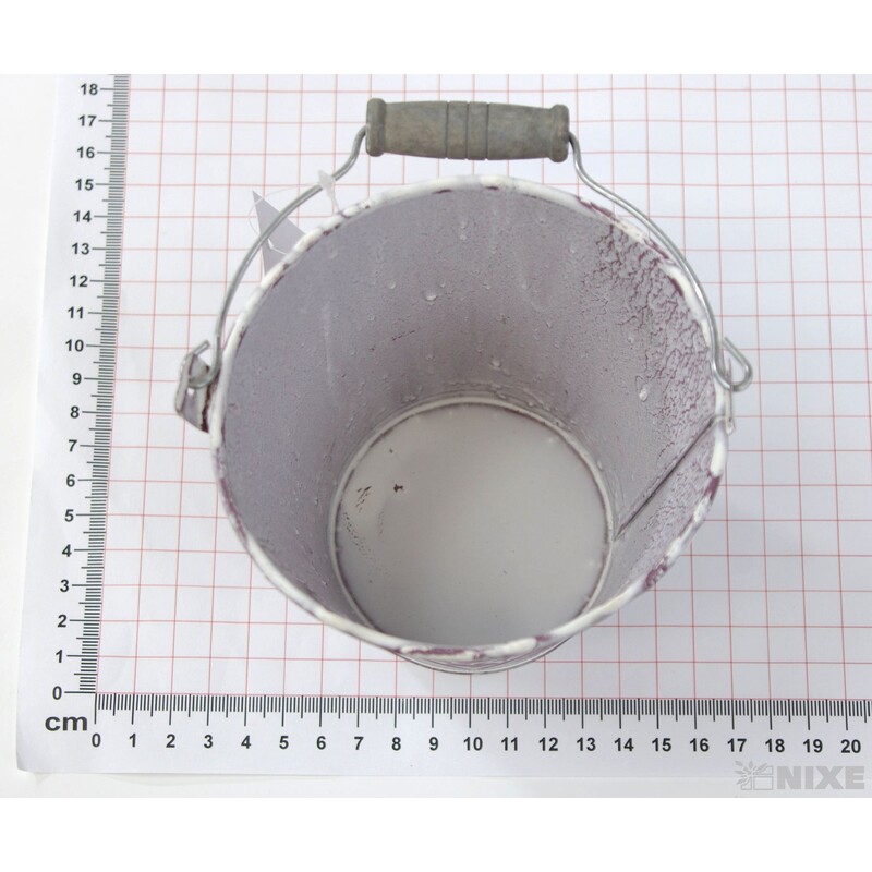 PLECHOVÝ KBELÍK 10x12cm*RŮŽOVÁ