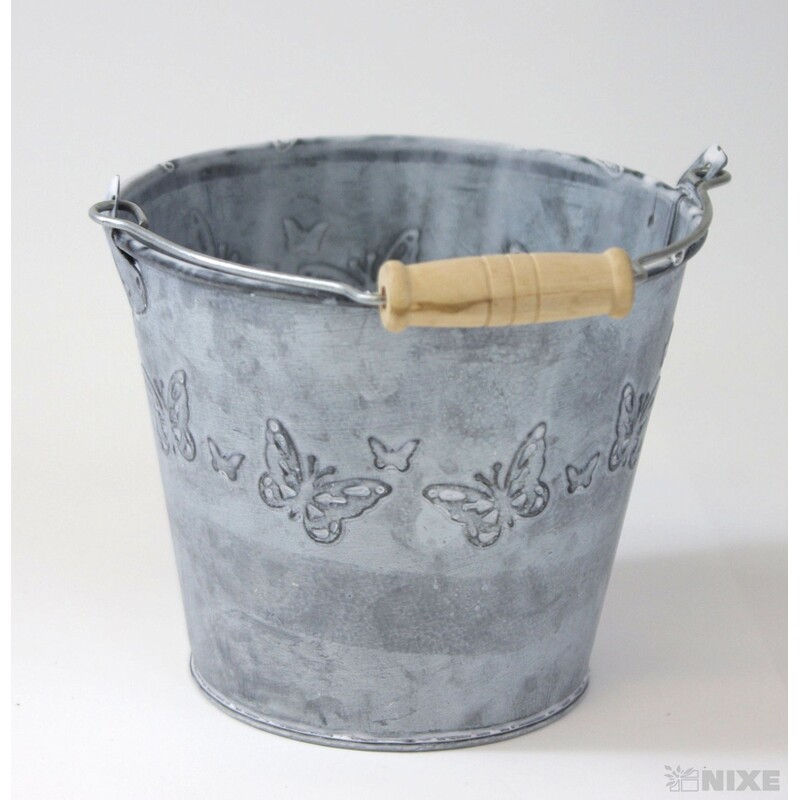 PLECHOVÝ KBELÍK 11x13cm*BÍLÁ