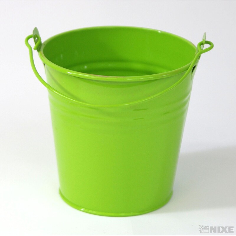 PLECHOVÝ KBELÍK 10x10cm*MIX BAREV