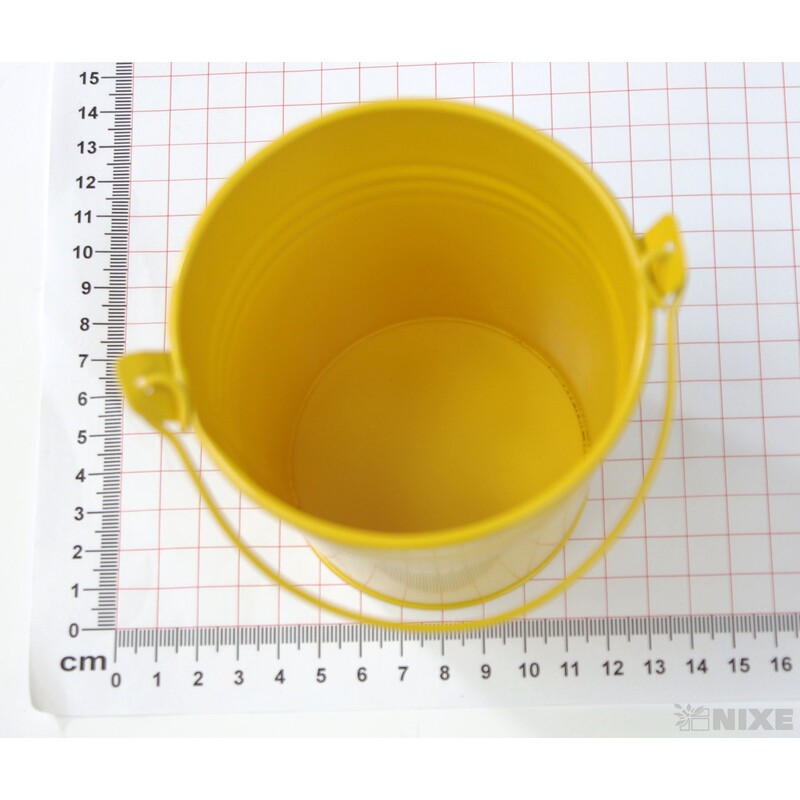 PLECHOVÝ KBELÍK 10x10cm*MIX BAREV