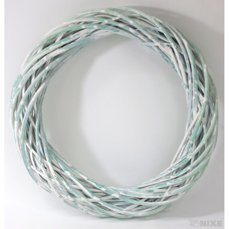 VĚNEC PROUTĚNÝ 40cm*MIX BAREV