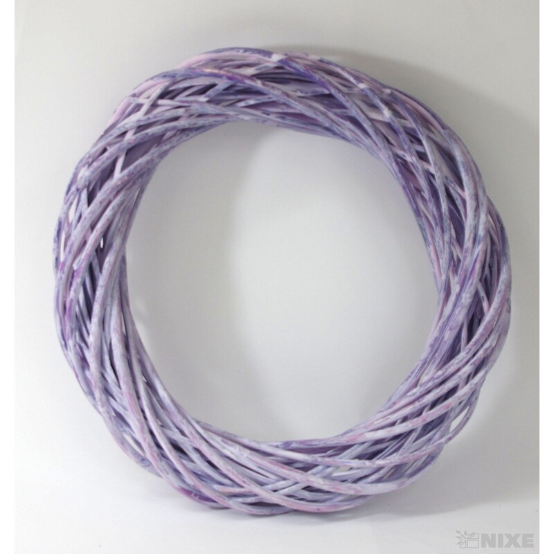 VĚNEC PROUTĚNÝ 40cm*MIX BAREV