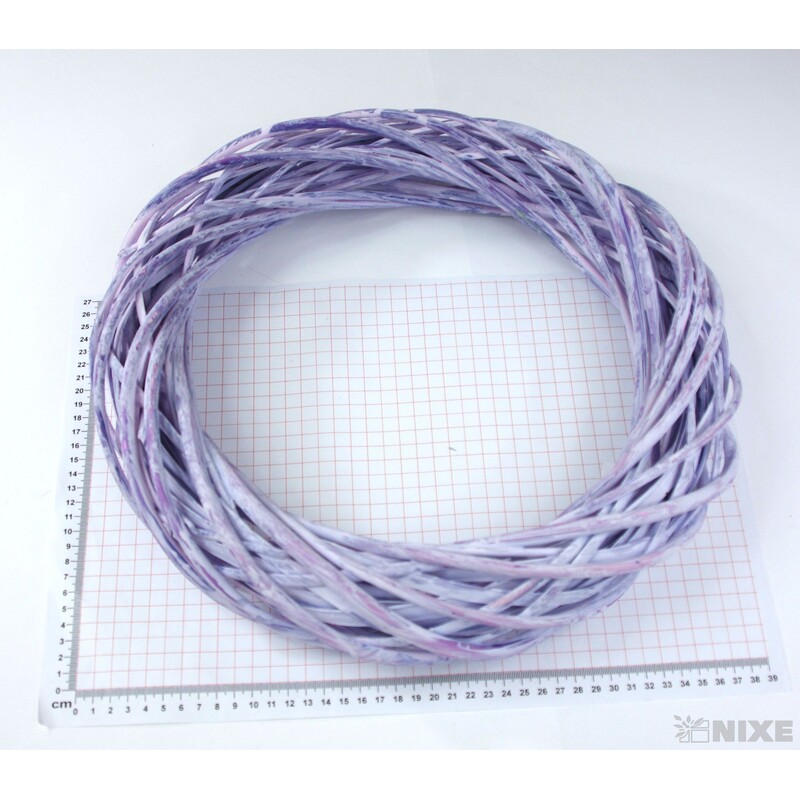 VĚNEC PROUTĚNÝ 40cm*MIX BAREV