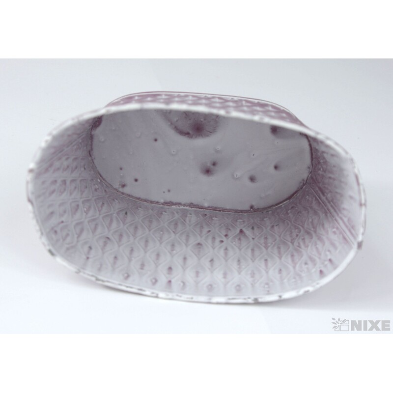 PLECHOVÁ MISKA OVÁL 17x10cm 5x9*RŮŽOVÁ