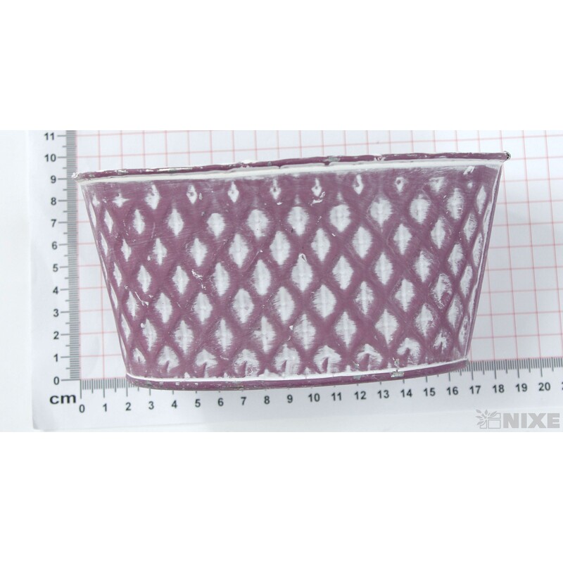 PLECHOVÁ MISKA OVÁL 17x10cm 5x9*RŮŽOVÁ