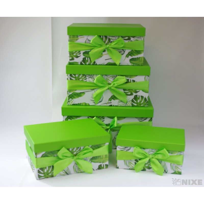 KRABICE 27x17x36cm 24x15x32 21x14x29 18x13x26 15x11x23*ZELENÁ