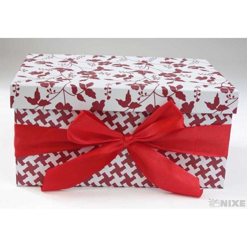 KRABICE 27x17x36cm 24x15x32 21x14x29 18x13x26 15x11x23*ČERVENÁ