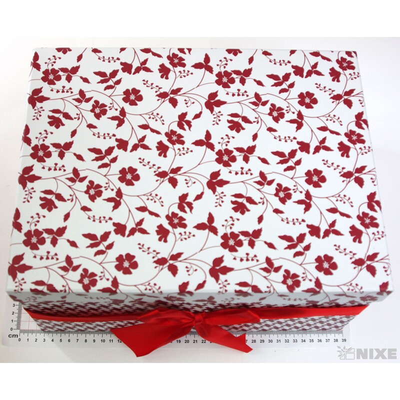 KRABICE 27x17x36cm 24x15x32 21x14x29 18x13x26 15x11x23*ČERVENÁ