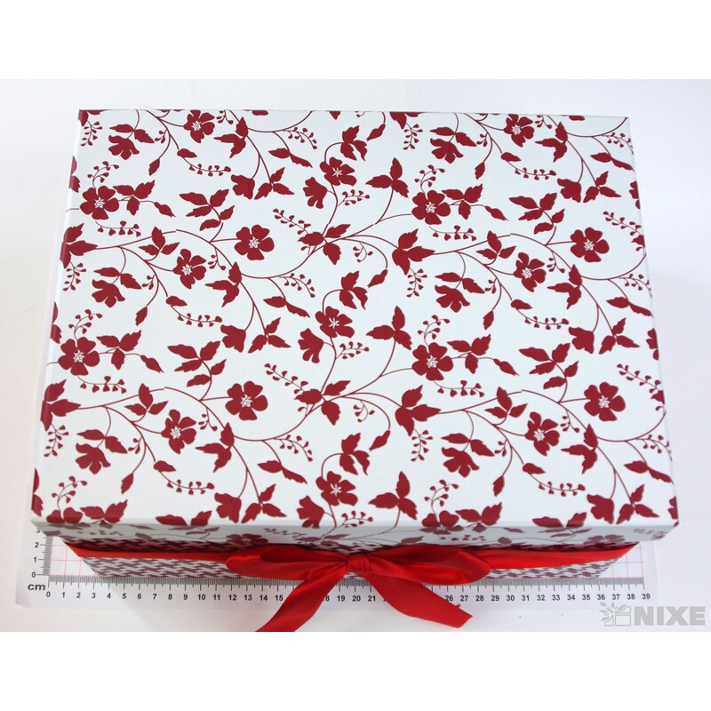 KRABICE 27x17x36cm 24x15x32 21x14x29 18x13x26 15x11x23*ČERVENÁ