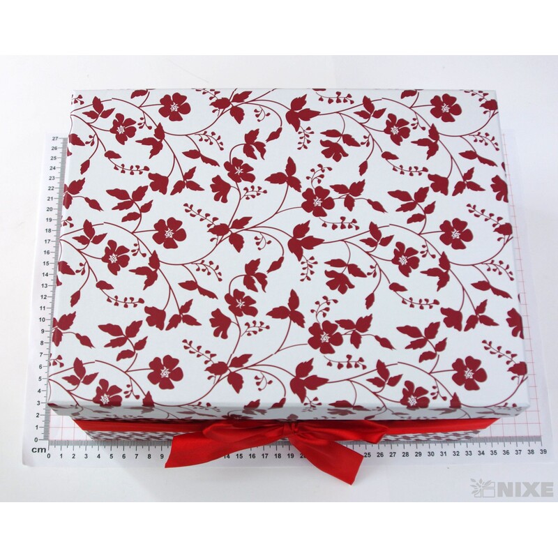 KRABICE 27x17x36cm 24x15x32 21x14x29 18x13x26 15x11x23*ČERVENÁ