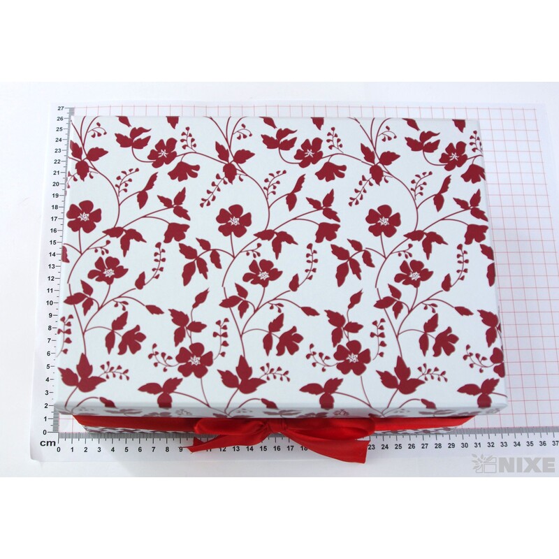 KRABICE 27x17x36cm 24x15x32 21x14x29 18x13x26 15x11x23*ČERVENÁ