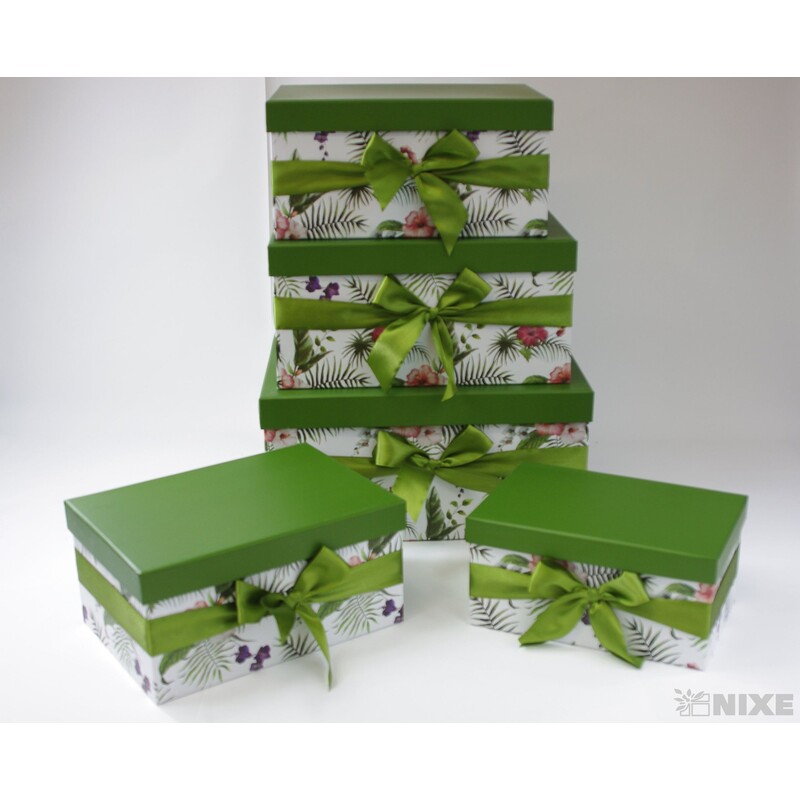 KRABICE 27x17x36cm 24x15x32 21x14x29 18x13x26 15x11x23*ZELENÁ