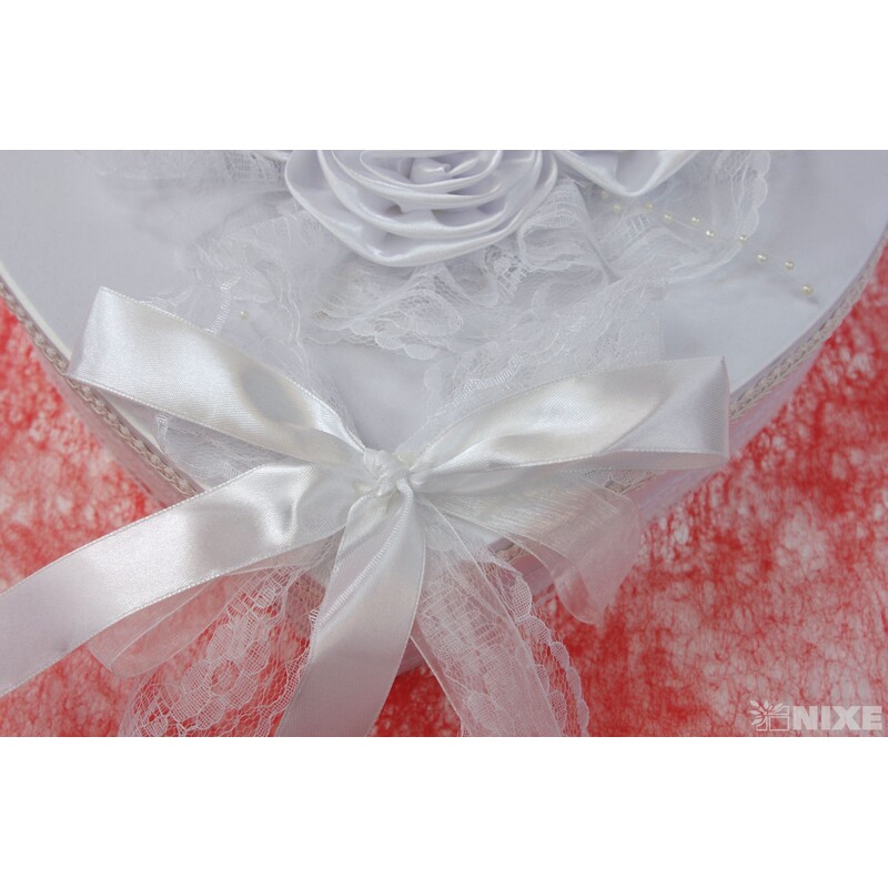 KRABICE SRDCE 42x18x37cm 38x14x34 35x11x31 32x8x28 29x5x26*BÍLÁ