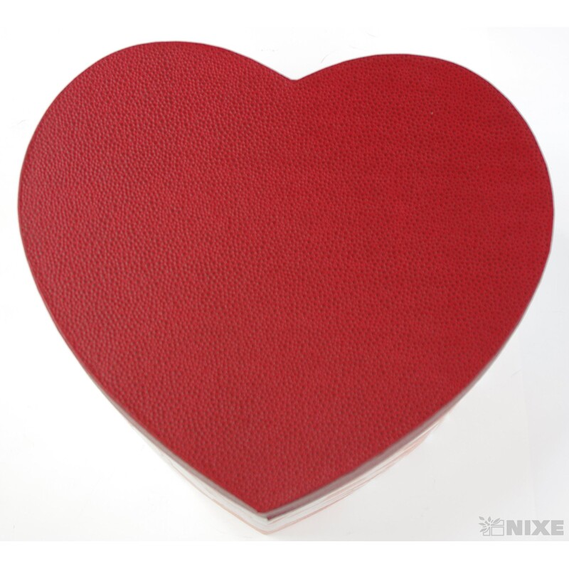 KRABICE SRDCE 5ks 42x18x37cm 38x14x34 35x11x31 32x8x28 29x5x26*ČERVENÁ