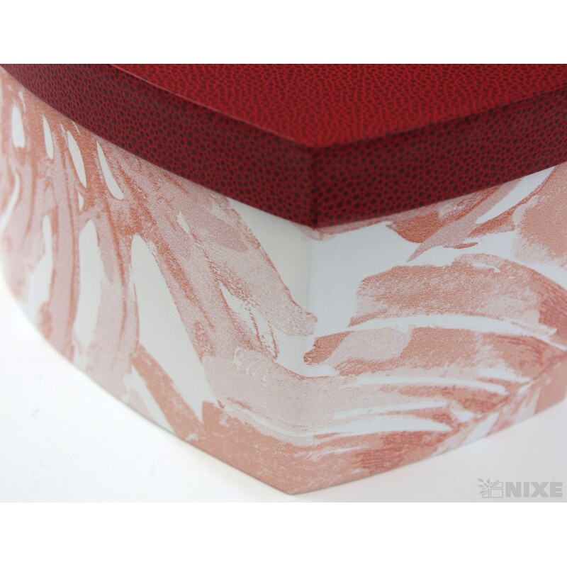 KRABICE SRDCE 5ks 42x18x37cm 38x14x34 35x11x31 32x8x28 29x5x26*ČERVENÁ