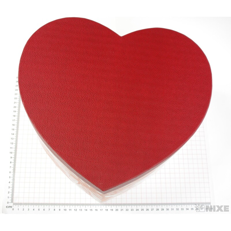 KRABICE SRDCE 5ks 42x18x37cm 38x14x34 35x11x31 32x8x28 29x5x26*ČERVENÁ