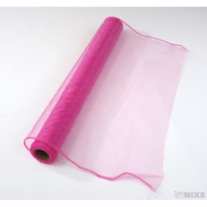 ORGANZA 39cmx8m*RŮŽOVÁ