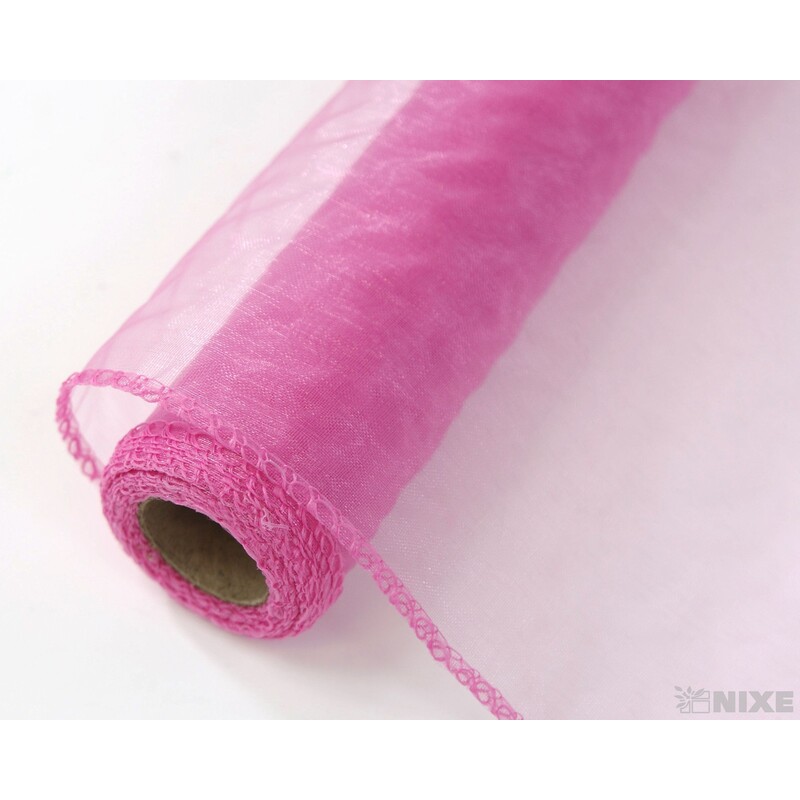 ORGANZA 39cmx8m*RŮŽOVÁ