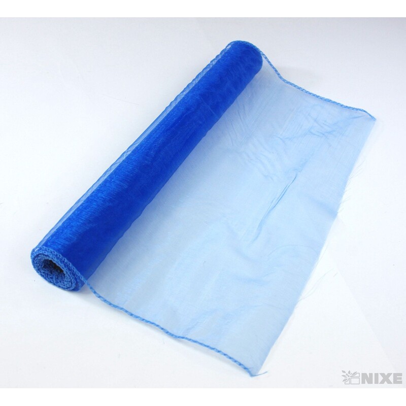 ORGANZA 39cmx8m*MODRÁ