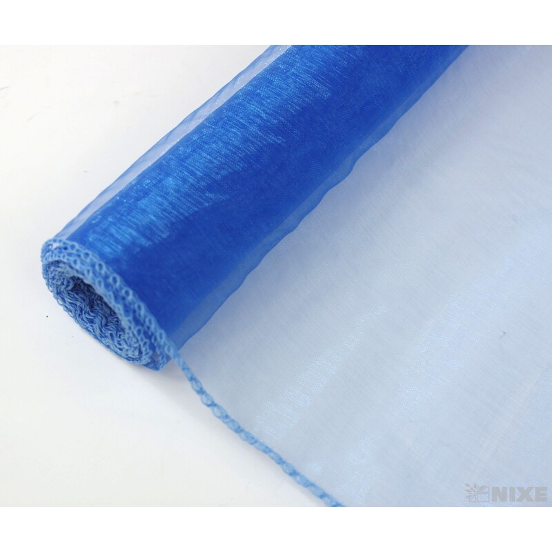 ORGANZA 39cmx8m*MODRÁ