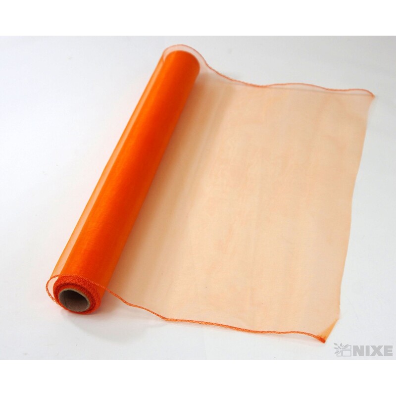ORGANZA 39cmx8m*ORANŽOVÁ